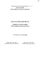 Nghiên cứu hòa thiện công nghệ sản xuất xỉ titan pptx