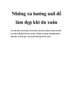 Những xu hướng nail để làm đẹp khi du xuân docx