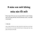 8 màu son môi không mùa nào lỗi mốt doc