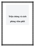 Triệu chứng và cách phòng viêm phổi pot