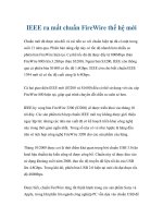 IEEE ra mắt chuẩn FireWire thế hệ mới pot