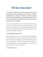 Tốt hay hoàn hảo? pptx