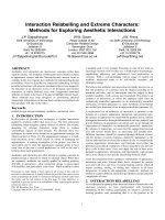 Interaction Relabelling and Extreme Characters: Methods for Exploring Aesthetic Interactions ppt