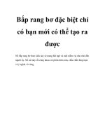 Bắp rang bơ đặc biệt chỉ có bạn mới có thể tạo ra được docx