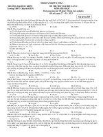 ĐỀ THI THỬ ĐẠI HỌC LẦN 2 MÔN: HÓA HỌC 2013 pot