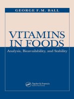 VITAMINS IN FOODS Analysis, Bioavailability, and Stability potx