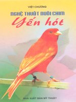 nghệ thuật nuôi chim yến hót