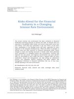 Risks Ahead for the Financial Industry in a Changing Interest Rate Environment pdf