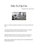 Điều Trị Cấp Cứu ppt