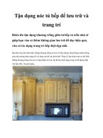 Tận dụng nóc tủ bếp để lưu trữ và trang trí pdf