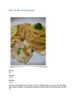 Mì Ý xốt dầu olive hương tỏi potx