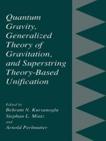 Quantum gravity, generalized theory of gravitation, and superstring theory based unification   mintz,perlmutter