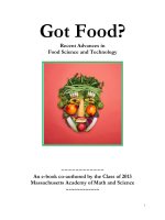 Got Food? Recent Advances in Food Science and Technology docx