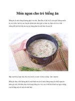 Món ngon cho trẻ biếng ăn potx