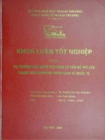 Thị trường bảo hiểm Việt Nam và vấn đề mở cửa trong quá trình hội nhập kinh tế quốc tế