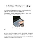 Cách sử dụng phần cứng laptop hiệu quả pdf