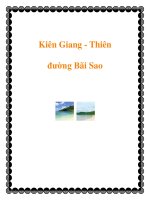 Kiên Giang - Thiên đường Bãi Sao ppt
