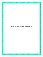 Để bé vui chơi an toàn trong căn hộ pptx