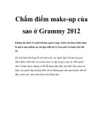 Chấm điểm make-up của sao ở Grammy 2012 pptx