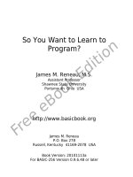 So You Want to Learn to Program? potx