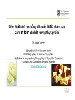 Kiểm soát sinh học bàng VK lactic đảm bảo ATTP mark turner vn