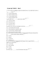 Đề thi và đáp án tiếng anh trình độ TOEFL - Đề số 2 pot