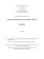 HUMAN DEVELOPMENT AND ECONOMIC GROWTH potx