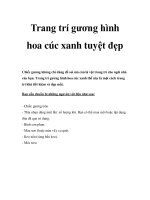 Trang trí gương hình hoa cúc xanh tuyệt đẹp pdf