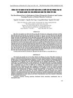 CÔNG TÁC TÁI ĐỊNH CƯ DỰ ÁN THỦY ĐIỆN SƠN LA DƯỚI GÓC ĐỘ PHONG TỤC VÀ TẬP QUÁN CANH TÁC CỦA ĐỒNG BÀO DÂN TỘC VÙNG TÂY BẮC pdf