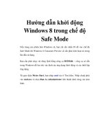 Hướng dẫn khởi động Windows 8 trong chế độ Safe Mode docx