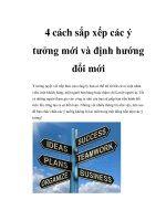 4 cách sắp xếp các ý tưởng mới và định hướng đổi mới pptx