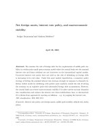 Net foreign assets, interest rate policy, and macroeconomic stability potx