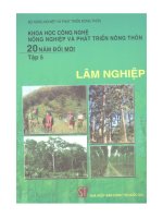 khoa học công nghệ nông nghiệp và phát triển nông thôn 20 năm đổi mới tập 5 lâm nghiệp