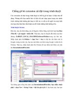 Chống gỡ bỏ extension cài đặt trong trình duyệt pdf