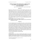 ĐÁNH GIÁ KHẢ NĂNG CHỊU MẶN VÀ PHẨM CHẤT CỦA GIỐNG LÚA SỎI, MỘT BỤI HỒNG VÀ NÀNG QUỚT BIỂN ppt