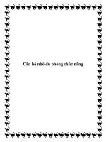 Căn hộ nhỏ đủ phòng chức năng pptx