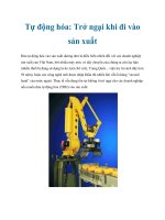 Tự động hóa: Trở ngại khi đi vào sản xuất pptx