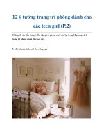 12 ý tưởng trang trí phòng dành cho các teen girl (P.2) pptx