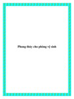 Phong thủy cho phòng vệ sinh pot