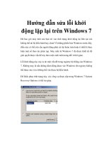 Hướng dẫn sửa lỗi khởi động lặp lại trên Windows 7 pot
