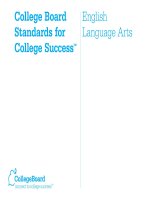 College Board Standards for College Success™ English Language Arts docx
