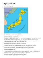 Lịch sử 9 Bài 9