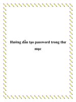 Hướng dẫn tạo password trong thư mục pot