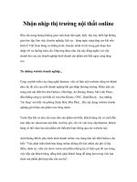 Nhộn nhịp thị trường nội thất online doc