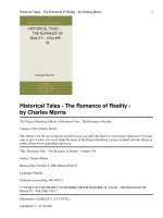 Historical Tales - The Romance of Reality - Volume VII docx