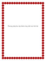 Phương pháp học tập thành công nhất mọi thời đại. pptx