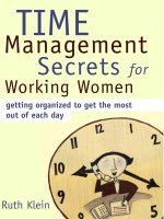 TIME ManagementWorking Women potx