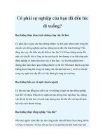 Có phải sự nghiệp của bạn đã đến lúc đi xuống? ppt