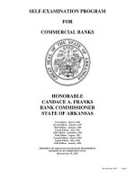 HONORABLE CANDACE A. FRANKS BANK COMMISSIONER STATE OF ARKANSAS docx