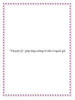 “Chuyện ấy” giúp tăng cường trí nhớ ở người già. pptx